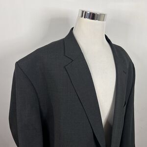 Oak Hill 62L Sport Coat Wool Blend Dark Gray Two Button Lined Vented